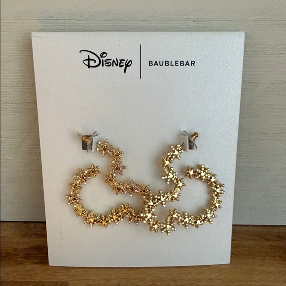 BaubleBar Disney Mickey Mouse Let It Glow Earrings-Statement Snowflake Earrings - Picture 5 of 7